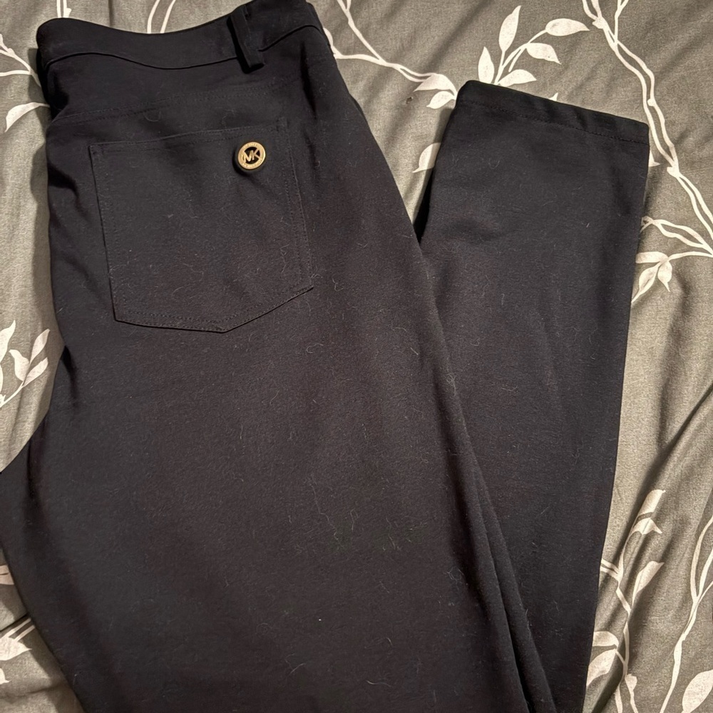 Michael Kors Black Straight Leg Pants - Picture 5 of 6
